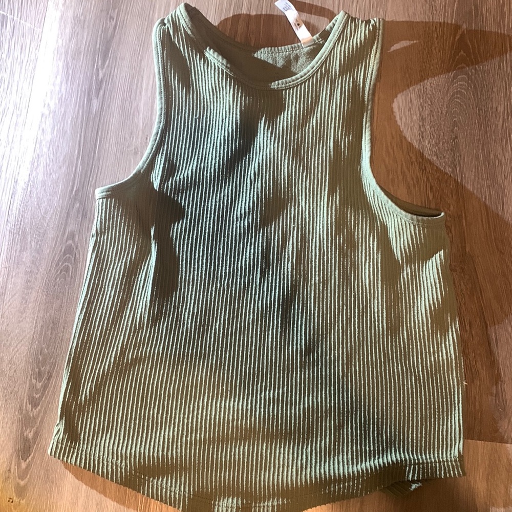 light green tank top